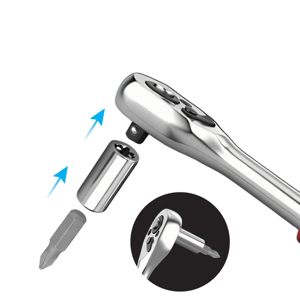 2pcs 1/4 Sleeve Screwdrivers Ratchet Socket Adapter Conversion Head Repair Hand Tool Parts Accessories