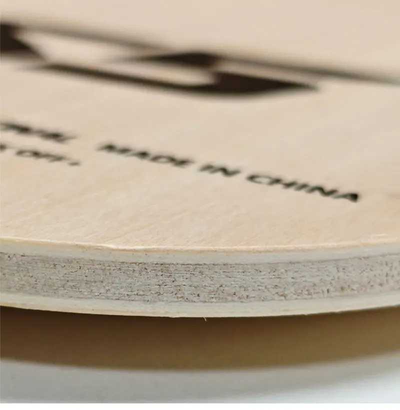 SANWEI S5 Tischtennisschläger 5-Schicht-Holz Leichtgewichtiger Ping-Pong-Schläger Grundplatte für Anfängertraining – Detail 5