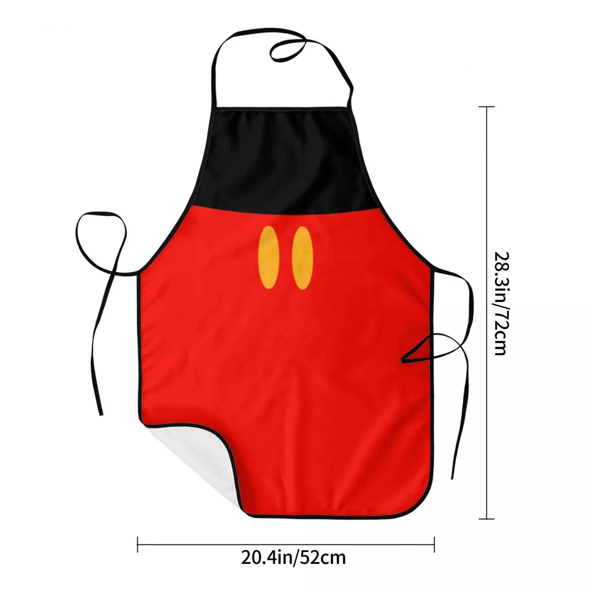 Cartoon Mickey Pattern Apron for Women Men Unisex Bib Anime Mouse Minnie Cooking Kitchen Tablier Cuisine Chef Gardening