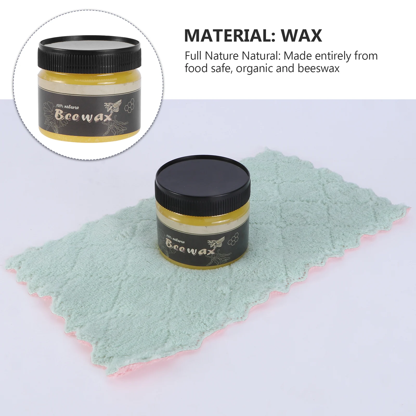 

Beeswax Wood Polish Natural Protector Waterproof Wax For Stone Floor Maintenance Smooth Finish Home