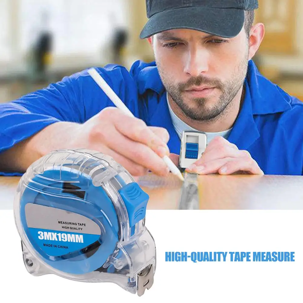 Steel Tape Measure Transparent 3-10m Waterproof Meter Drop-resistant And Wear-resistant Metal Tape Measure