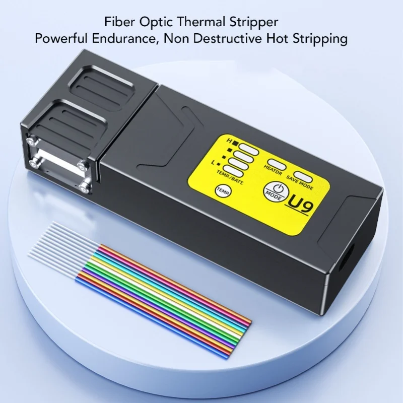 Fiber optic hot stripping pliers U9 fiber optic clamp type hot stripping device can strip tail fibers, bare fiber bundles