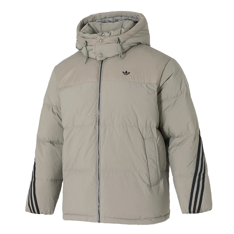 Adidas (Adidas) Trefoil down Jacket Men's Warm Hooded down Jacket Windproof Casual Sportswear Kc2563