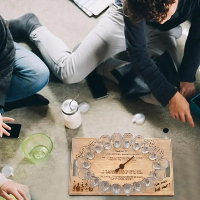 Shot Roulette Drinking Game Wood Adult Games Roulette Fun Engaging Game Night Roulette Wheel Drinking Roulette Games For Adults