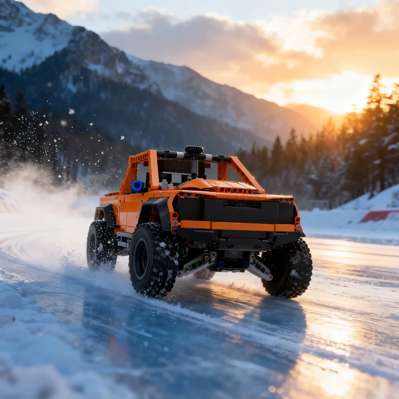 969pcs MOC Technical Vortex Raptor Pickup Model Building Blocks Construction Creative Idea Toy Christmas Gifts DIY Education