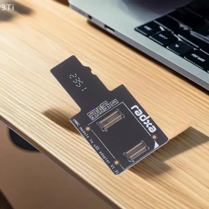 محول لوحة EMMC إلى USD ووحدة حرق بطاقة MicroSD TF لـ ROCK PI 4A/4B
