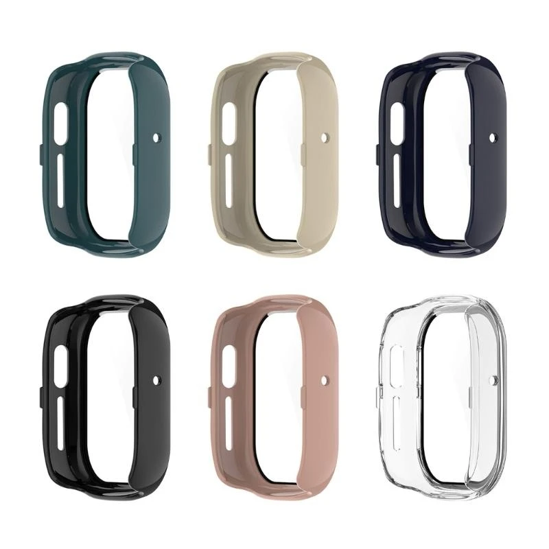 

Tempered Glass Film + Case Screen Protector Full Coverage Cover Hard Anti-scratch Frame Shell Watch Housing For Watch 4