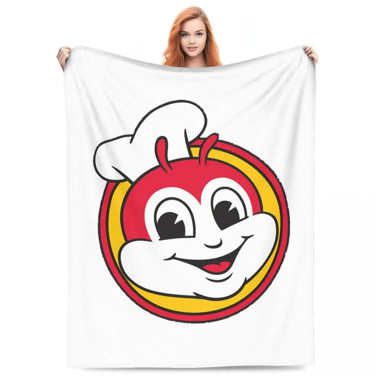 

Jollibee Blankets Fleece Sofa Throw Blanket Breathable Throw Blankets for Couch Bedding Outdoor Throws Bedspread Quilt