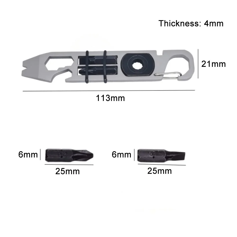 Mini destornillador trinquete EDC – Multiherramienta portátil - imagen 5