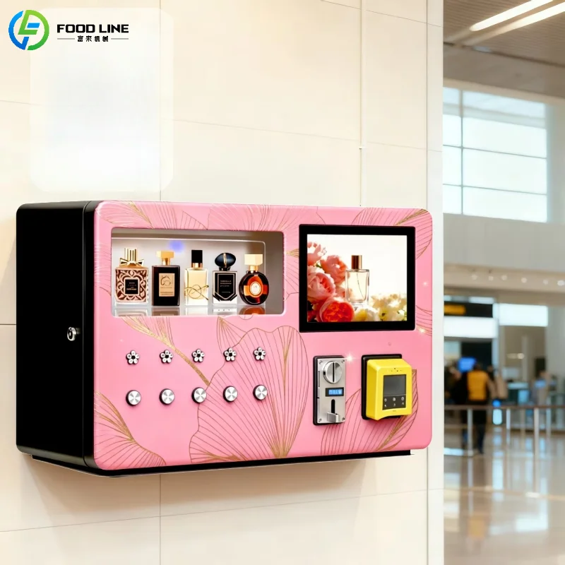 

Customized Perfume Vending Machine Wall Mounted Mini Self-Service Perfume Dispenser Machine with Touch Screen for Mall Airport
