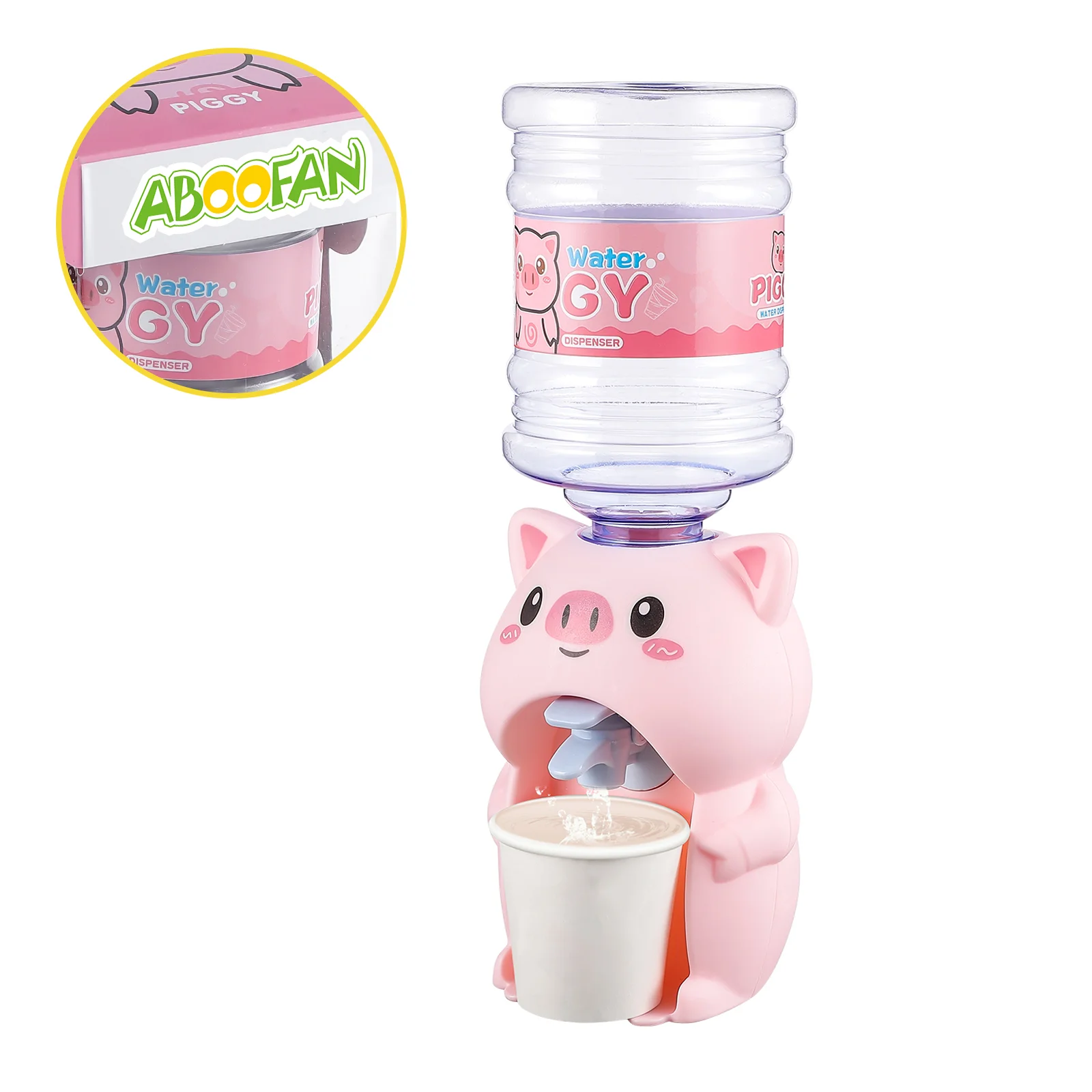 Toddler Toys Water Dispenser Kids Plaything Pig Shaped Drink Puzzle Cartoon Mini