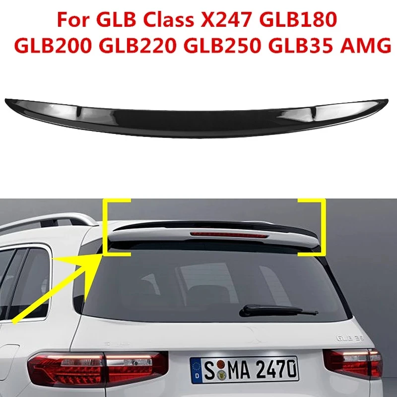 Carbon Fiber For Mercedes Benz GLB 2020-2024 X247 GLB180 GLB200 GLB220 GLB250 GLB35 AMG LINE Rear Trunk Spoiler Tail Wing Lip