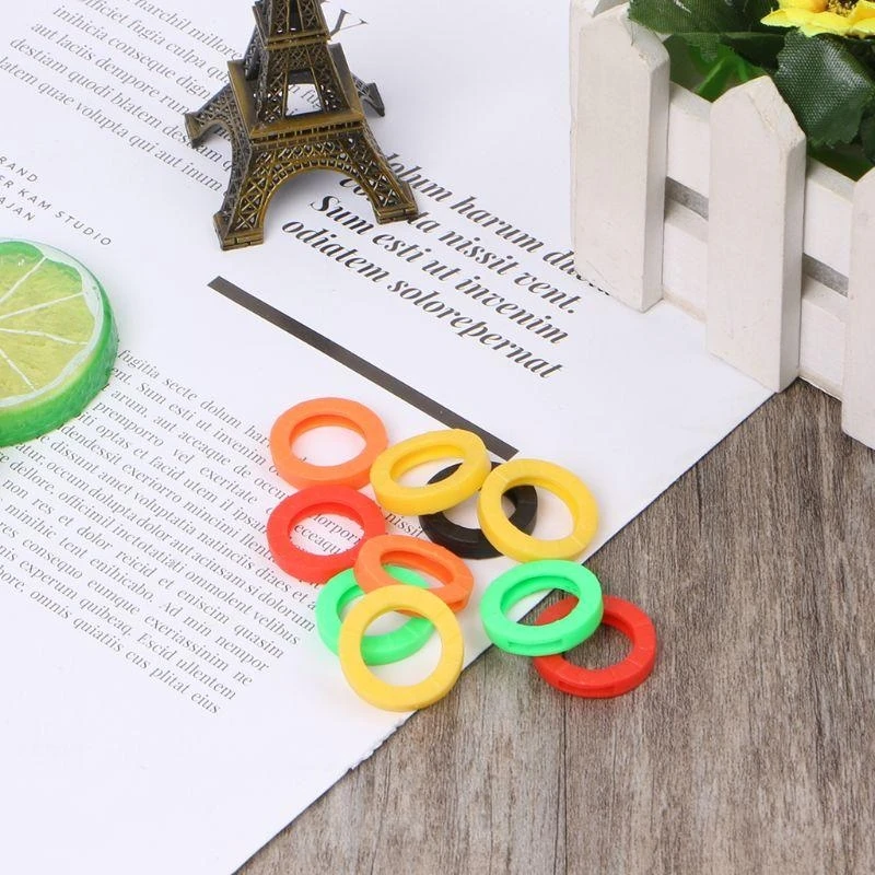 Silicone for Key Identifier Label for Standard Round Flat House Keys for Ke