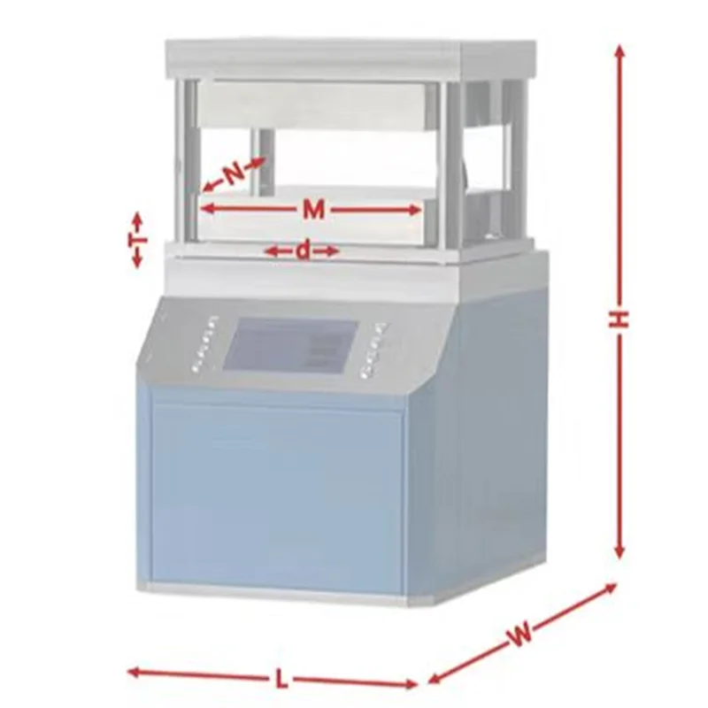 Lab 30T High Temperature Automatic Hot Press Machine with 300*300mm Mold Size