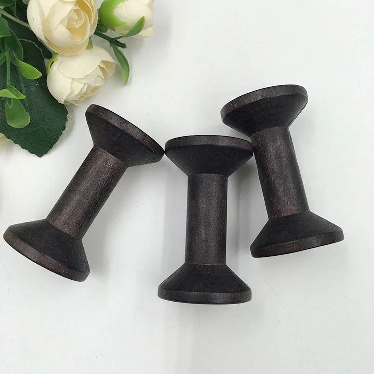 primary color  Wooden Bobbins Spools Reels Organizer For Sewing Ribbons Twine Wood Crafts Tools Thread Wire 14 specifications