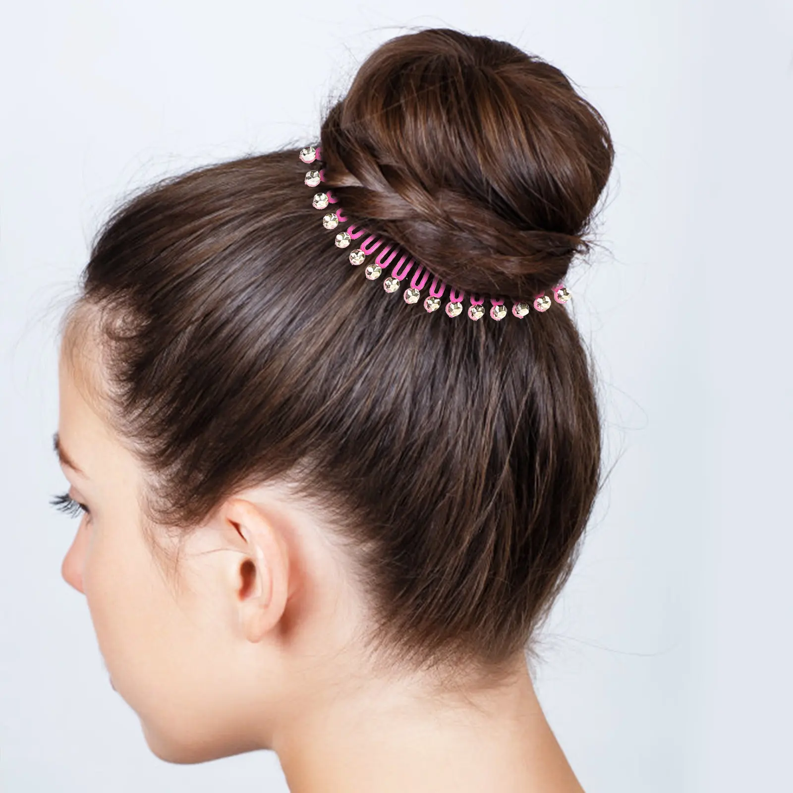 12Pcs Full Circular Stretch Comb Flexible Circle Comb Headband for Thick Thin Curly Straight Hair Holding Secure Hair