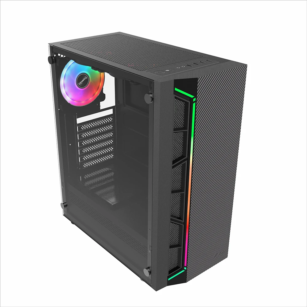 LED light strip gaming computer case steel PC case gamer