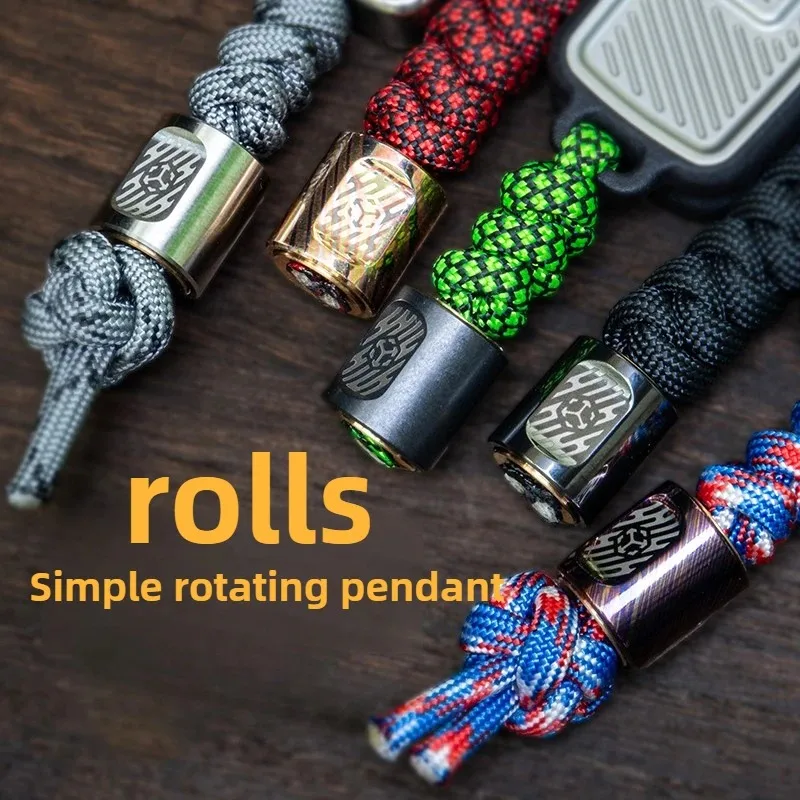 マトリックス EDC スクロールペンダントペンダントパラシュート DIY 回転ナイフペンダント指先ジャイロ減圧おもちゃ