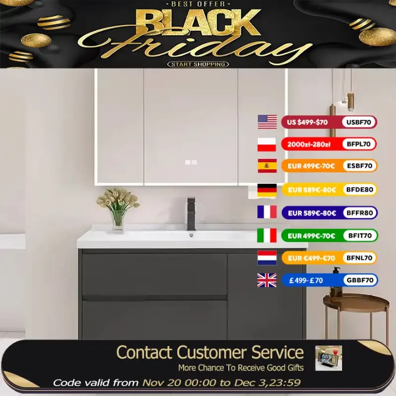 

Wall Mounted Bathroom Cabinets Door Modern Makeup Organiser Storage Bathroom Cabinet Mirror Vanity Mobile Bagno Home Furniture