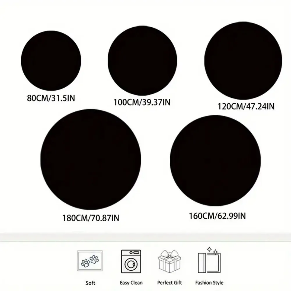 VIKAMA نموذج كرة القدم الرياضية كرة القدم كرة السلة الكلمة حصيرة المنزل عدم الانزلاق سجاد دائري سجادة غرفة النوم آلة قابل للغسل هدية الصبي