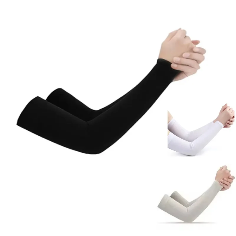 Unisex Arm Guards Sleeve Warmers UV Sun Protection Sports Support Sleeves Hand Cover for Running Fishing Cycling