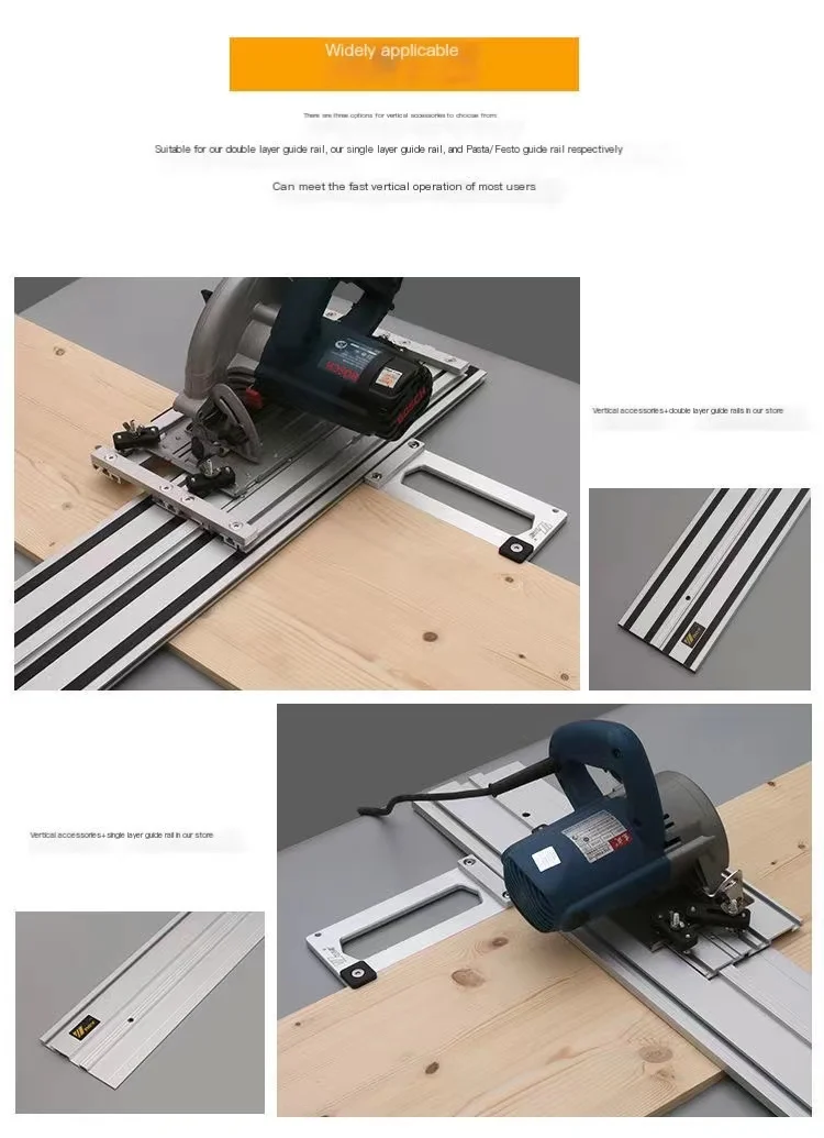 Imagem -04 - Diy Carpintaria Guia Rail Clamp Elétrica Serra Circular Track Ângulo Ferramenta Tábua de Corte para Makita 90 ° Ângulo Direito 100cm 120cm