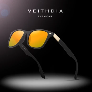 VEITHDIA gafas de sol fotocromáticas degradadas Unisex lentes de espejo polarizadas Vintage día noche gafas de sol duales para hombres y mujeres 7029
