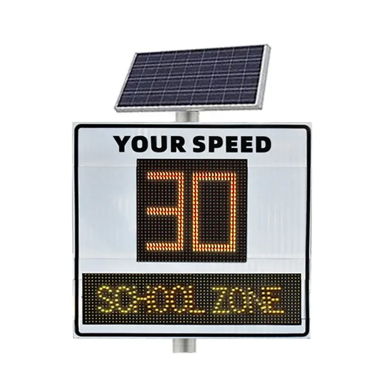 

Customized Traffic Warning Signs Solar Powered Radar Speed Display Signs
