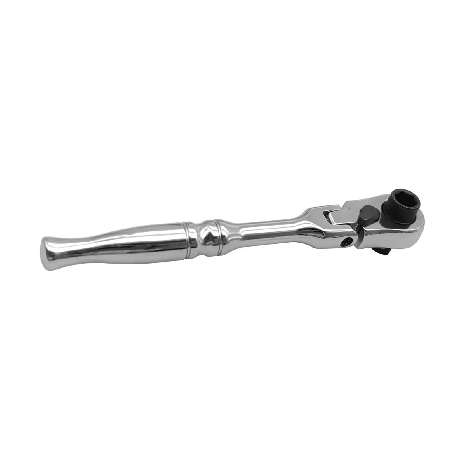 Generic 1/4 inch Flex Head Ratchet Wrench Direct Replace Silver Metal Flexible Swivel Head Socket Ratchet Wrench Accessories