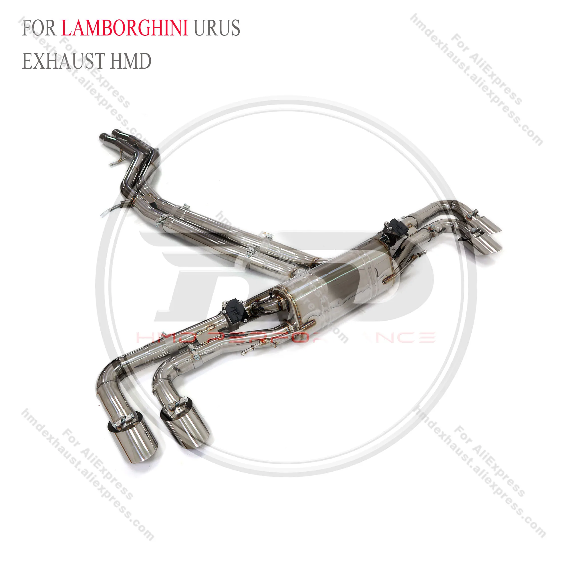 HMD Stainless Steel Exhaust System Catback Is Suitable For Lamborghini URUS 4.0T 2012+ with valve