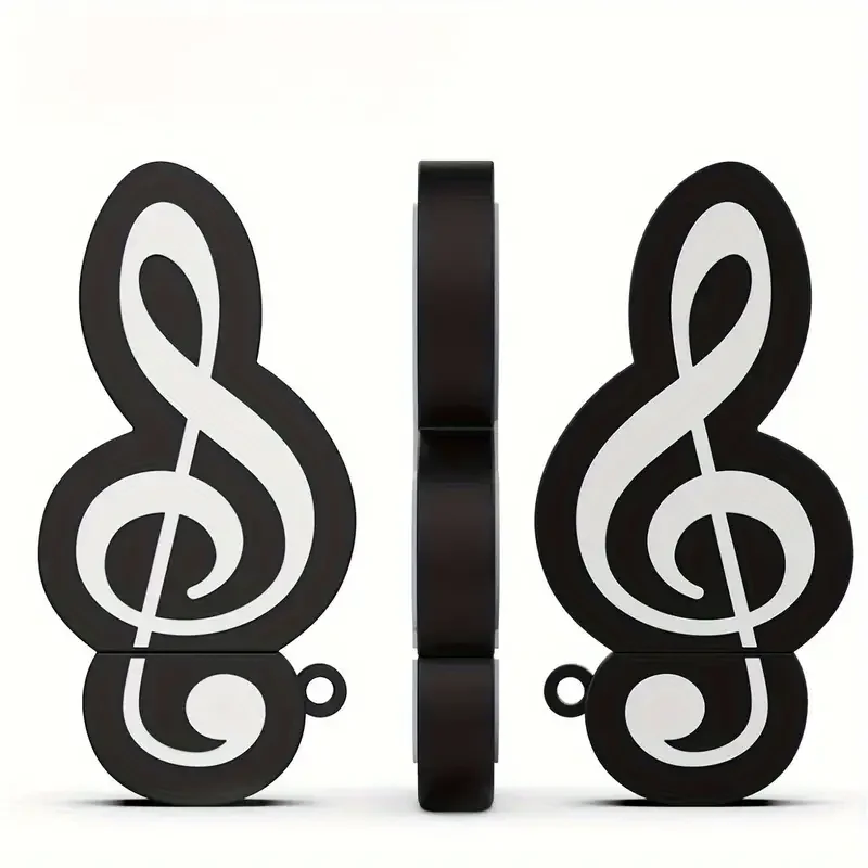 Бесплатный пользовательский цветной логотип, черная музыкальная нота, модель USB2.0, высокоскоростной Флэш-накопитель 2 ГБ, 4 ГБ, 8 ГБ, 16 ГБ, 32 ГБ, 64 ГБ, 128 ГБ