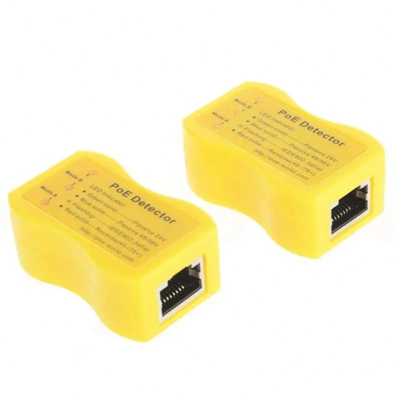 X64A-Poe Detector With LED Display, RJ45 Port Network Cable Tester 24V/48V/56V Power Over Ethernet Identification Functionality