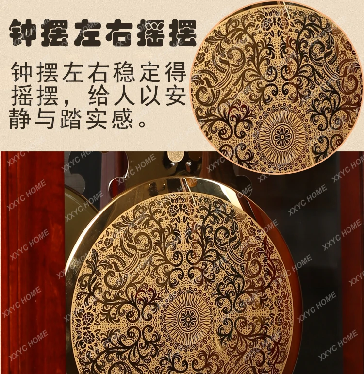 ساعة أرضية ميكانيكية هيلمر الألمانية ساعة عمودية كلاسيكية من الخشب الصلب الأمريكي #6