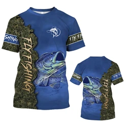 New Fishing T-Shirt Men Tshirt Dog Fish Graphic Clothing O-Collar Oversized Tops Outdoor Sport Apparel Summer for Male Tee Shirt