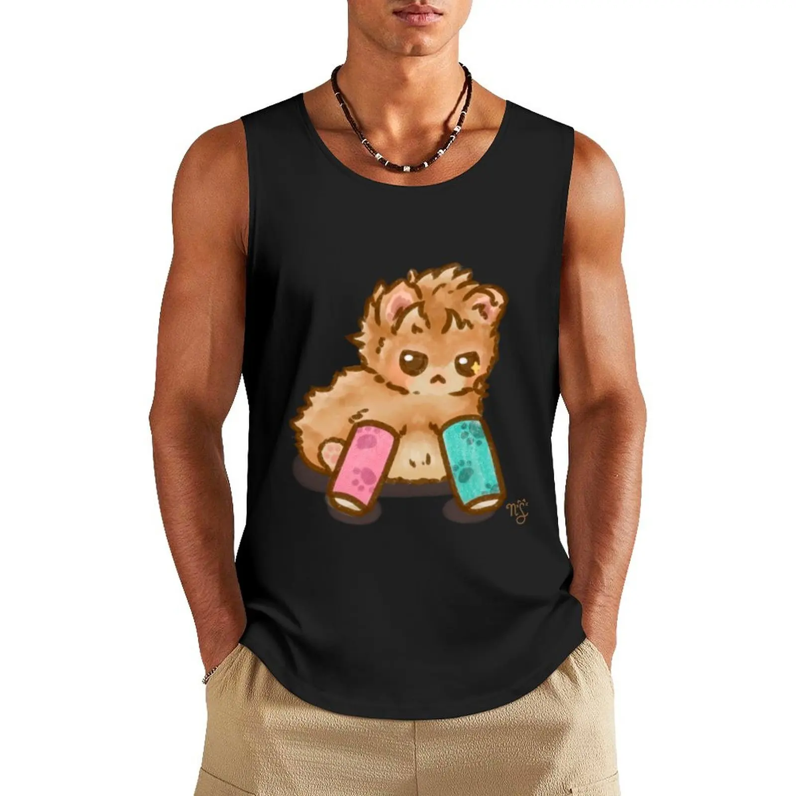 

Smol Tater Tot Tank Top sleeveless tshirts for men summer clothes men 2024 training weight vest men clothing