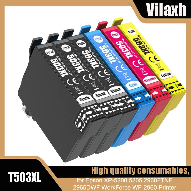 T503 503XLCompatible Ink Cartridges T503XL For Epson XP-5200 / XP-5205 / WF-2960DWF / WF-2965DWF printer T503 503XL Cartridge