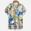 Hawaiian Beach Travel Surf Casual Shirts with 3D Printing