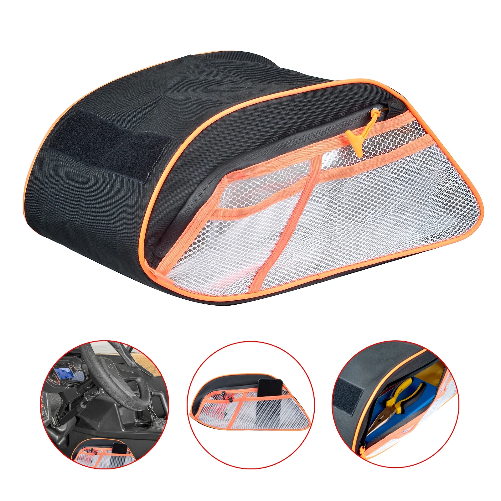 

UTV Accessories RZR Center Seat Console Storage Bag Compartment Fits For RZR 2016-2020 Polaris General 1000/ General 4 1000