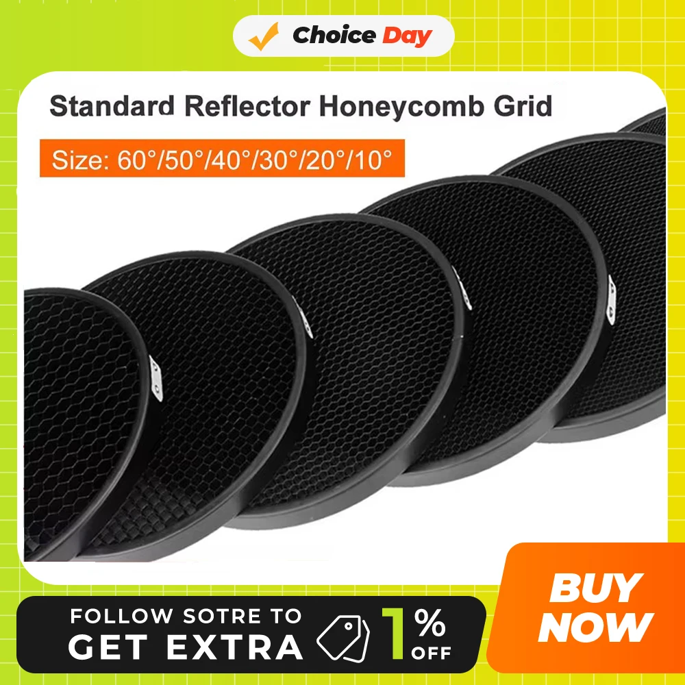 Photo studio kit Aluminum Honeycomb Grid 6.7\'\' 17cm 1 2 3 4 5 6mm for Bowens Standard Reflector Grid Photography