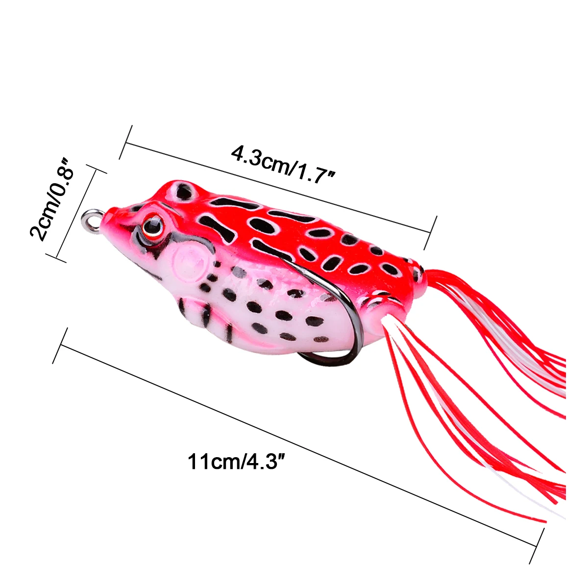 3 Pc Frog Lures Soft Tube Bait Silicone Fishing Lure With Hooks Top Water Soft 3D Eyes Artificial Wild Hanging Fishing Bait Set