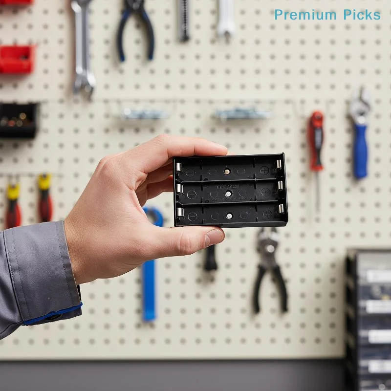 portable21700 1-4S Battery Box 1 Piece Nickel-Plated DIY Battery Holder for PCB Board Electrical Circuit Maintenance