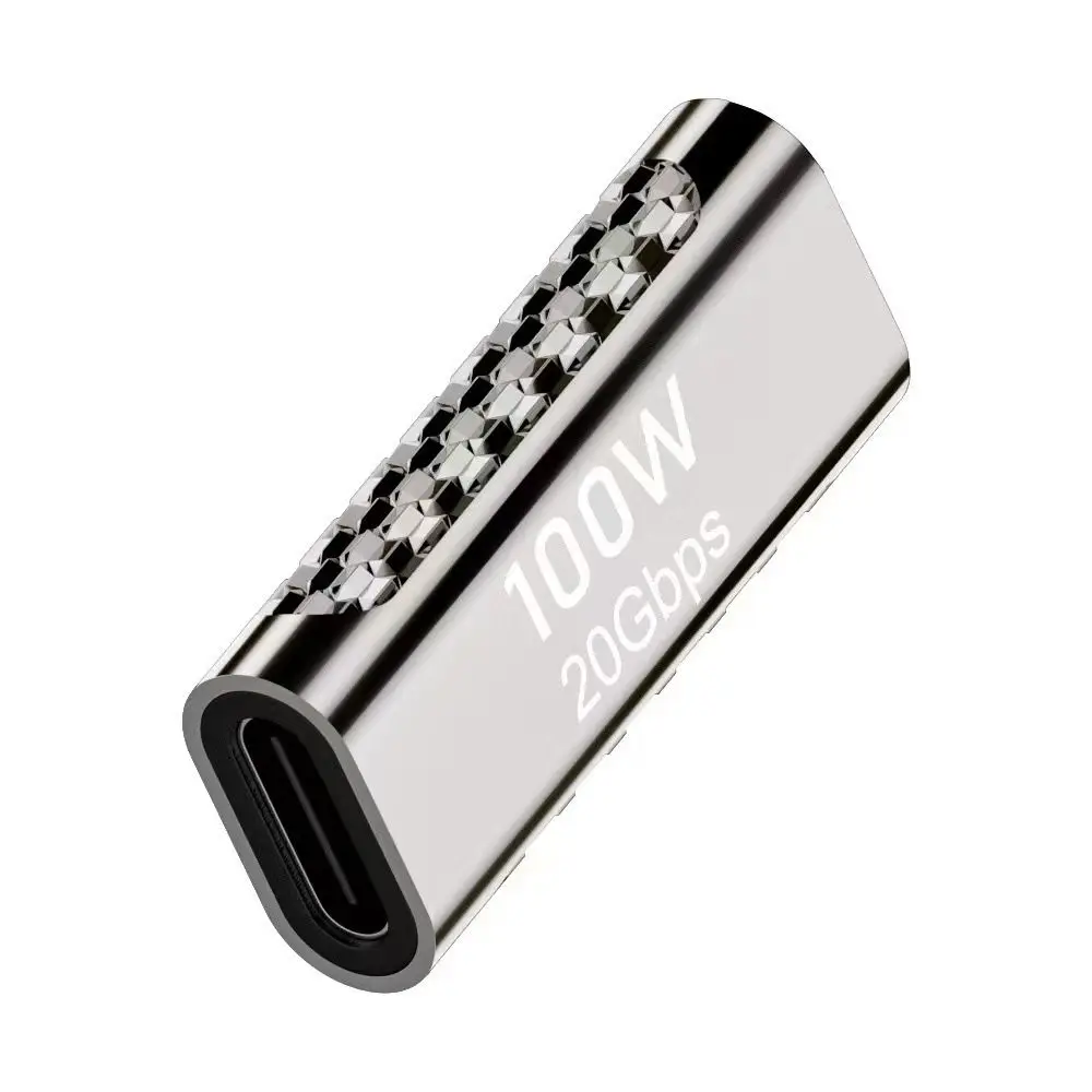 100W Type C Adapter 90 Degree Elbow 20Gbps USB C Male Transfer Fast Charging Data Transfer Data Transfer Adapter Phone