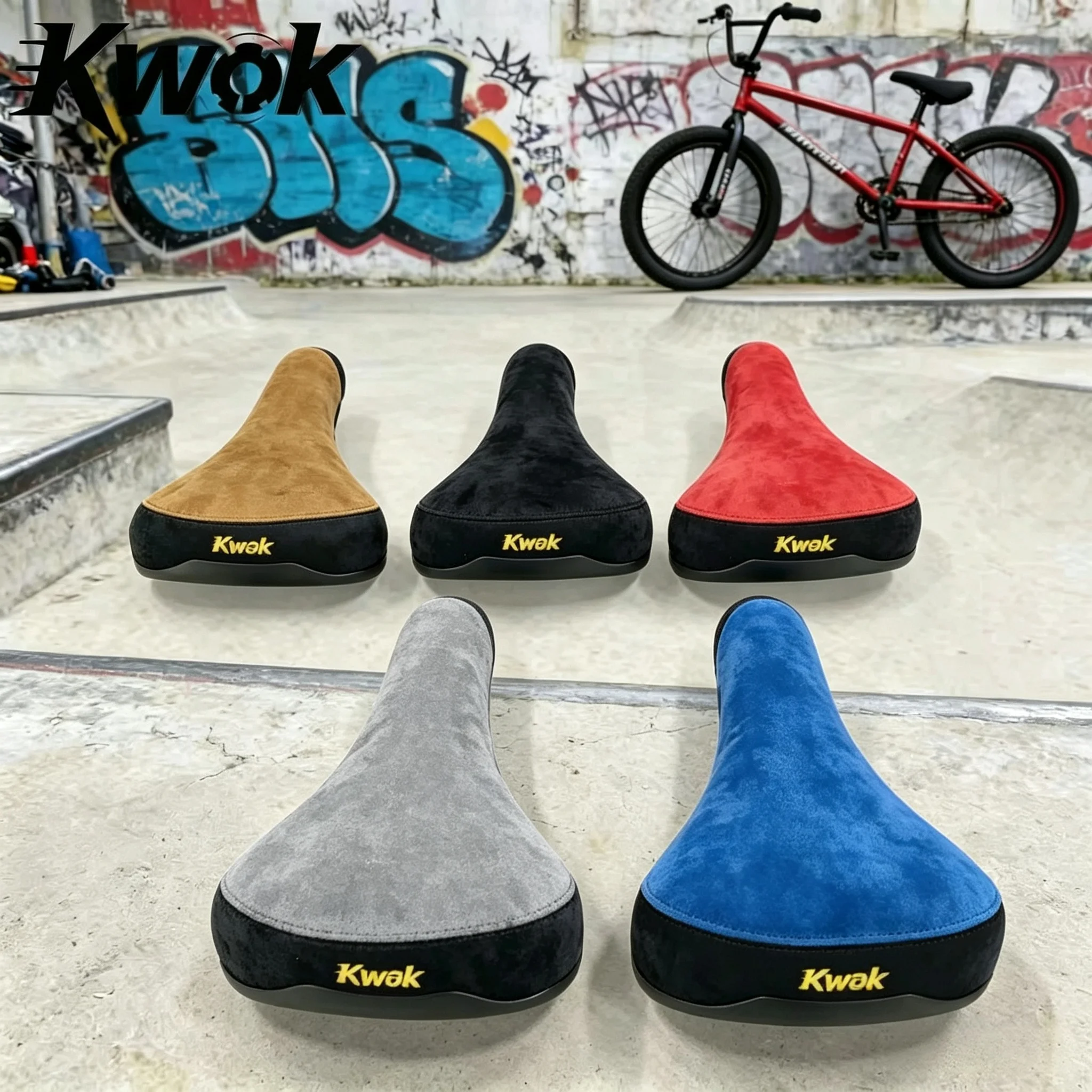 BMX Saddles BMX Bike Saddle Dirt Jump Bike Seat Freestyle Racing Cruiser Fiber Cloth Ultralight Soft Comfortable Bicycle Saddle