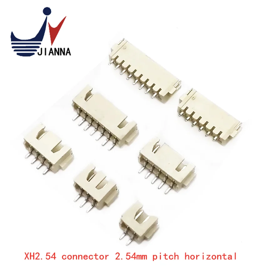 XH2.54 Connector 2.54mm Pitch horizontal SMT high temperature pin base 2P-16P connector socket
