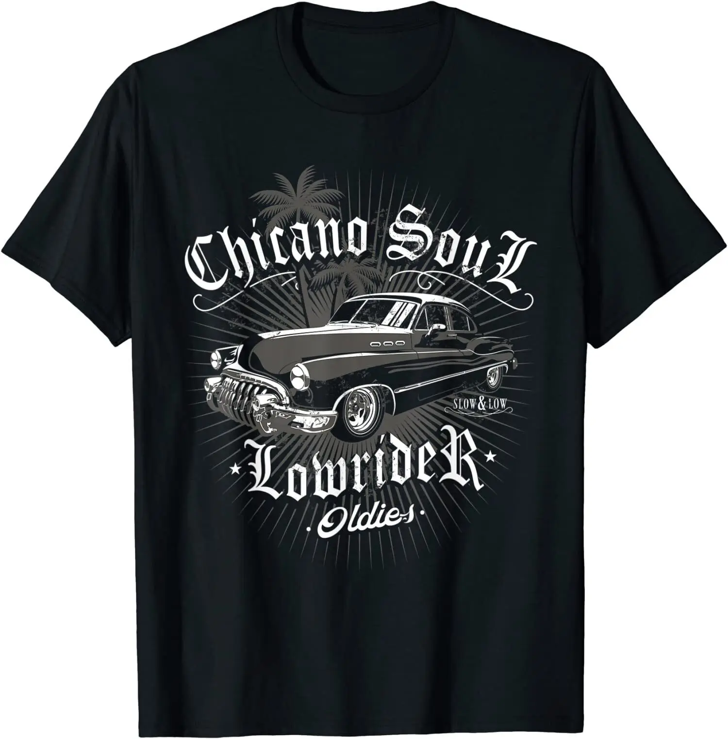 New Limited Lowrider Chicano Low Mexican Los Angeles Latina Rider Cholo T-Shirt