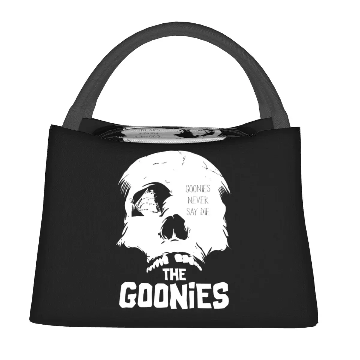 Goonies Never Say Die Lunch Bags Insulated Bento Box Resuable Lunch Tote Picnic Bags Cooler Thermal Bag for Woman Student School