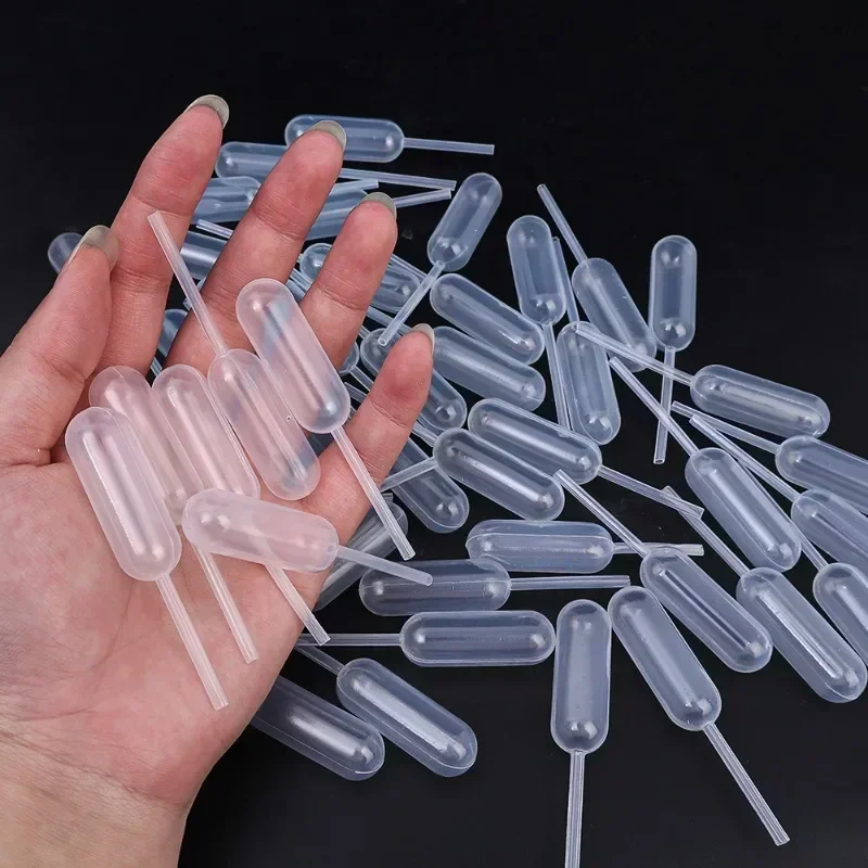 50-200pcs Liquid Squeeze Droppers 4ml Disposable Jam Dropper Cupcake Sauce Pipettes Droppers Stuffed Cake Baking Dessert Tools