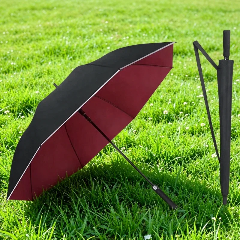 Oversized Automatic Umbrella Double Layer Heavy Duty Windproof Stormproof Rainproof UV Sunshade All Weather Outdoor Use 장우산