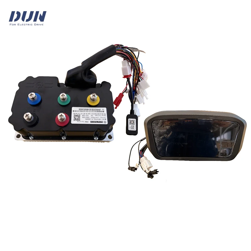 Nanjing ND72530 Fardriver 48V-72V 350A 6KW 100KMH BLDC Sine Wave Moped Motor Controller with N7 Display Speedometer Kits
