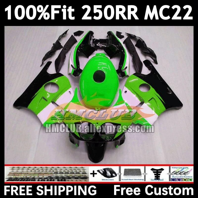 Injection Body For HONDA CBR 250RR CBR250RR green repsol 1990 1991 1992 1993 1994 98No.191 MC22 CBR250 RR 95 96 97 98 99 Fairing